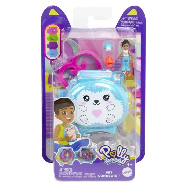 Alt view image 6 of 6 - Polly Pocket Collectible Hedgehog Pet Compact Playset for Girls Ages 4 and Up