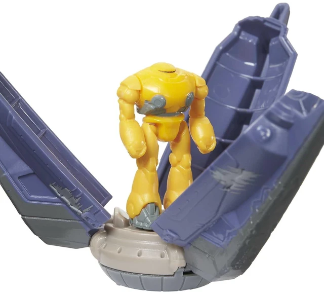 Alt view image 4 of 7 - Mattel Disney Pixar Lightyear Hyperspeed Series Zyclops Space Pod Battle Damage & Zyclops Figure, 3.78 Inch Long Vehicle & 1.75 Inch Figure, Toy 4 Years & Up