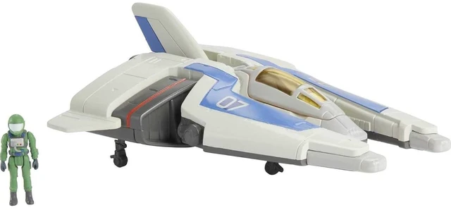 Main image of Mattel Disney and Pixar Lightyear Hyperspeed Series Mini Action Figure & Toy Vehicle Set, Buzz Lightyear & XL-07 Spaceship, 5.6-inch Vehicle
