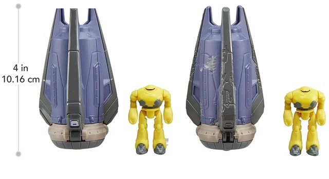 Alt view image 7 of 7 - Mattel Disney Pixar Lightyear Hyperspeed Series Zyclops Space Pod Battle Damage & Zyclops Figure, 3.78 Inch Long Vehicle & 1.75 Inch Figure, Toy 4 Years & Up