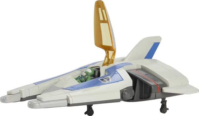 Alt view image 3 of 6 - Mattel Disney and Pixar Lightyear Hyperspeed Series Mini Action Figure & Toy Vehicle Set, Buzz Lightyear & XL-07 Spaceship, 5.6-inch Vehicle