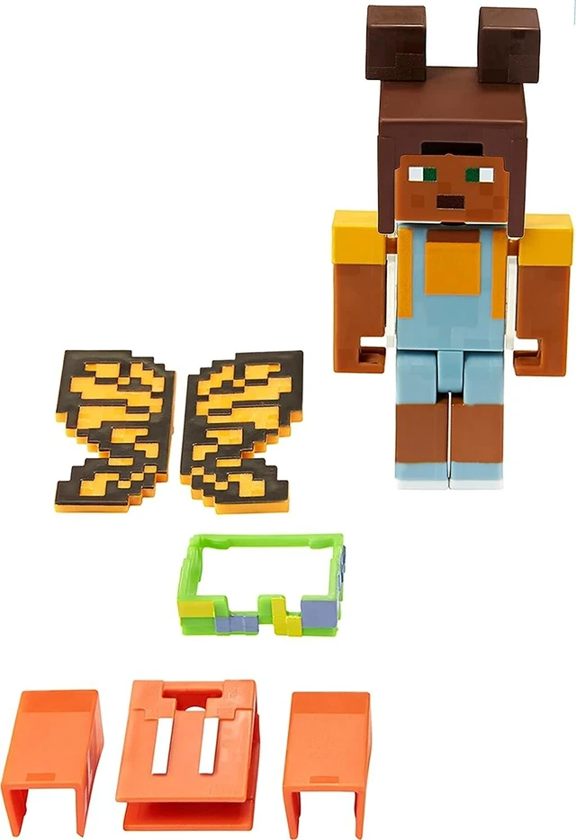 Alt view image 2 of 2 - Minecraft Creator Series Fairy Wings Figure, Collectible Building Toy, 3.25-in