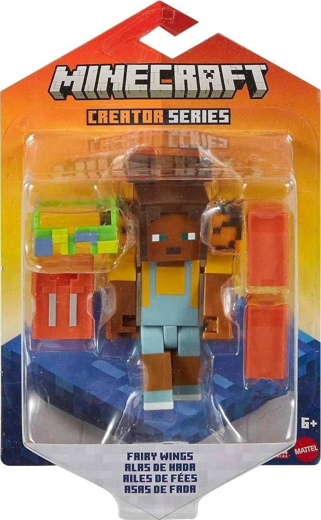Main image of Minecraft Creator Series Fairy Wings Figure, Collectible Building Toy, 3.25-in