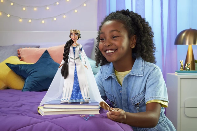 Alt view image 2 of 6 - Mattel Disney Wish Toys, Queen Amaya of Rosas, Posable Fashion Doll with Removable Signature Outfit, Shoes & Accessories, Inspired by the Movie