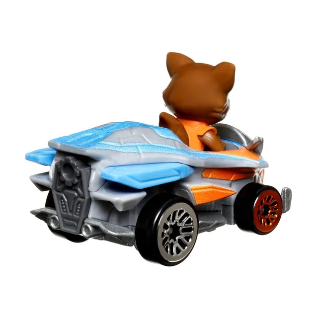 Alt view image 3 of 6 - Hot Wheels RacerVerse Die-Cast Vehicle with Rocket Racoon Driver 1:64 Scale
