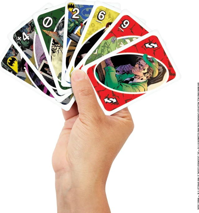 Alt view image 2 of 6 - Mattel Games UNO Batman Card Game for Kids, Adults & Family with Collectible Deck & Special Rule Inspired by Batman Comics