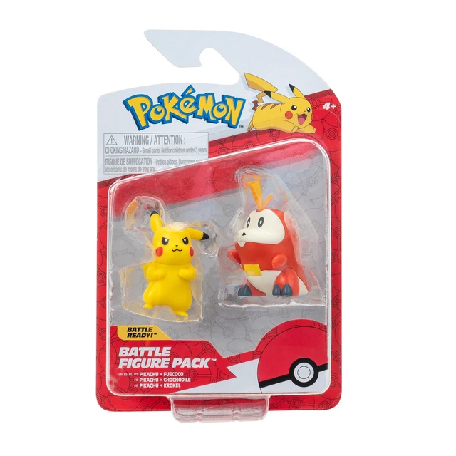 Alt view image 2 of 5 - Pokémon Battle Figure First Partner 2 Pack - 2-Inch Fuecoco and Pikachu Battle Figures with Authentic Details