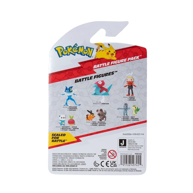 Alt view image 5 of 5 - Pokémon Battle Figure First Partner 2 Pack - 2-Inch Fuecoco and Pikachu Battle Figures with Authentic Details