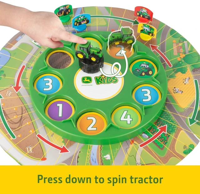 Alt view image 3 of 7 - John Deere Go Johnny Go Board Game - Cooperative Farming Games for Game Night - John Deere Toys and Board Games - Farm Toy Games for Kids - Family Games Ages 5 Years and Up