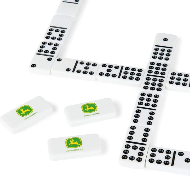 Alt view image 3 of 5 - John Deere Dominoes - Double 9 Dominoes Set with John Deere Collectors Tin