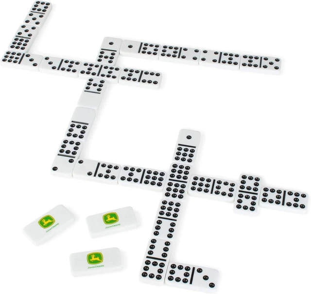 Alt view image 2 of 5 - John Deere Dominoes - Double 9 Dominoes Set with John Deere Collectors Tin