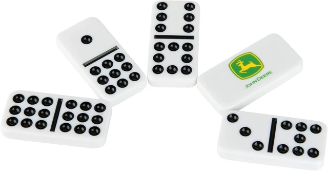 Alt view image 4 of 5 - John Deere Dominoes - Double 9 Dominoes Set with John Deere Collectors Tin