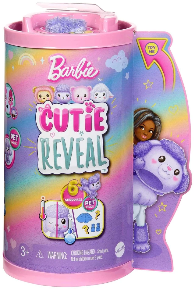 Alt view image 6 of 6 - Barbie Cutie Reveal Chelsea Doll & Accessories, Poodle Costume & 6 Surprises Including Color Change, Cozy Cute Tees Series