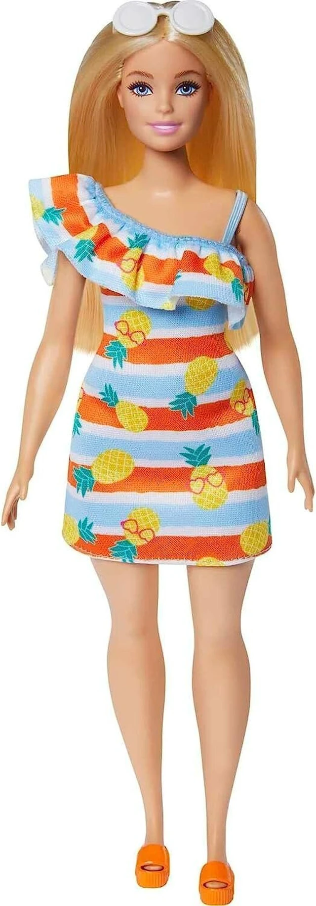 Alt view image 2 of 2 - Barbie Loves the Ocean Doll, Blonde with Floral/pinapples Sundress