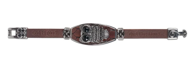 Alt view image 2 of 3 - God Is Good Owl Women's Contempo Bracelet