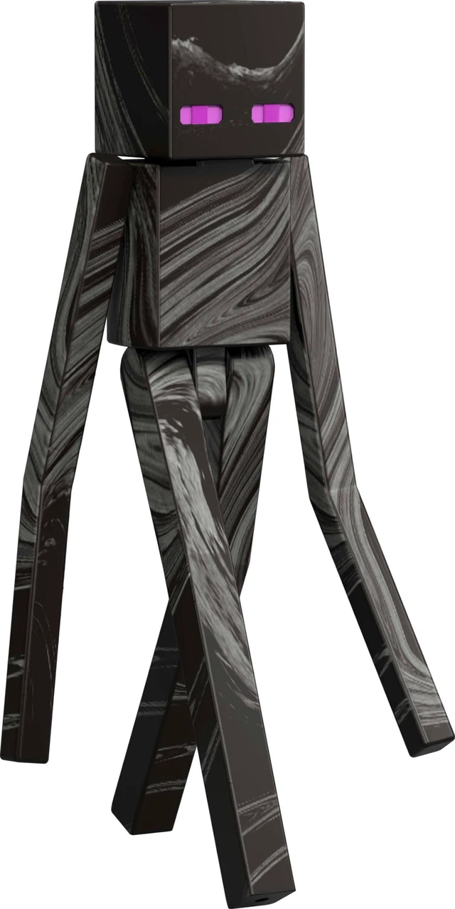 Main image of Mattel Minecraft Action Figure & Accessories Toy Set, Enderman Posable Character Collectible Inspired by a Minecraft Movie, 3.25-inch Scale