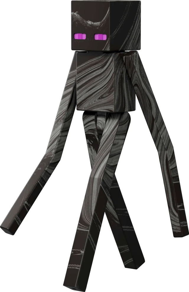 Alt view image 6 of 6 - Mattel Minecraft Action Figure & Accessories Toy Set, Enderman Posable Character Collectible Inspired by a Minecraft Movie, 3.25-inch Scale