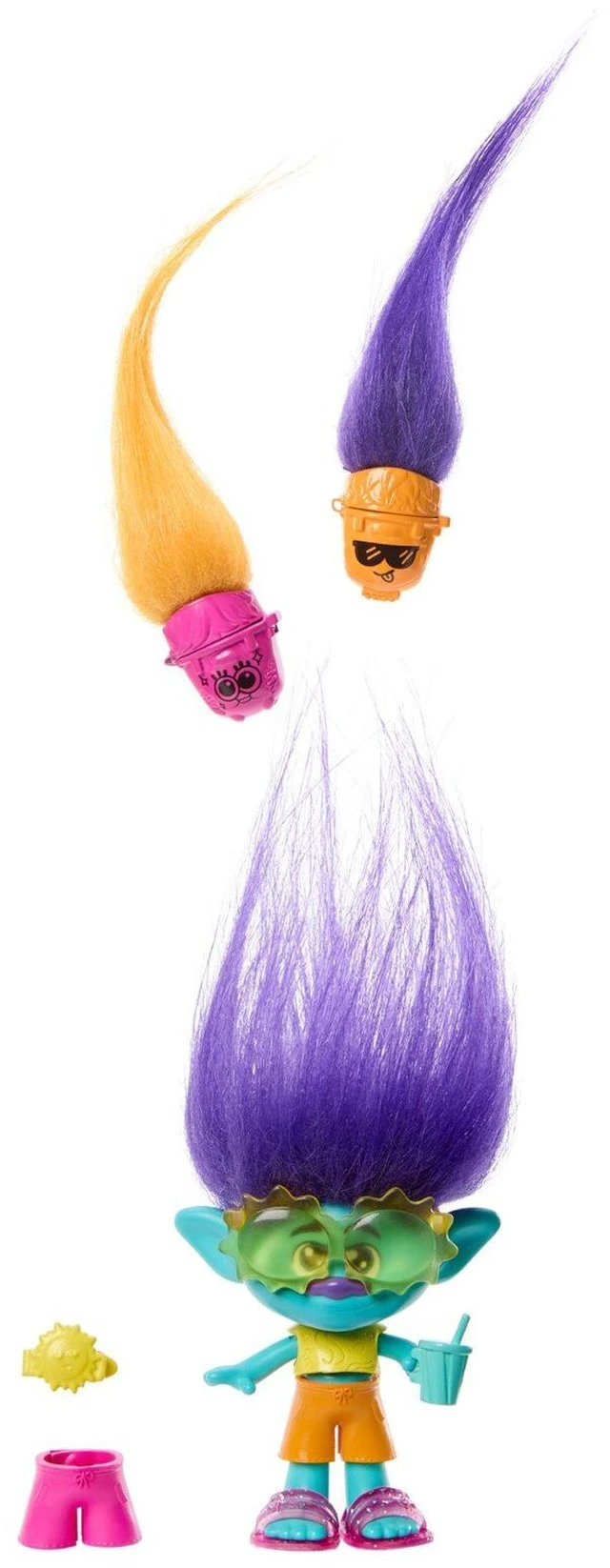 Alt view image 5 of 5 - Trolls Band Together Hair Pops Branch Small Doll & Accessories