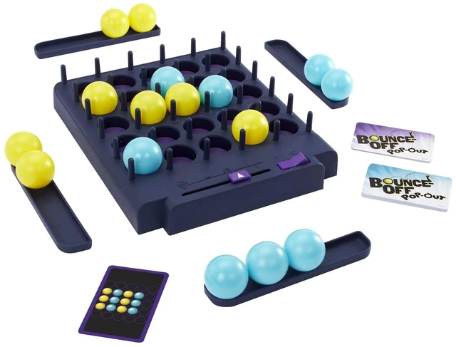 Alt view image 2 of 6 - Mattel Games Bounce-Off Pop-Out Party Game for Family, Teens, Adults and Game Night, Balls Go Flying, No Batteries Required