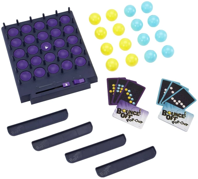 Alt view image 4 of 6 - Mattel Games Bounce-Off Pop-Out Party Game for Family, Teens, Adults and Game Night, Balls Go Flying, No Batteries Required