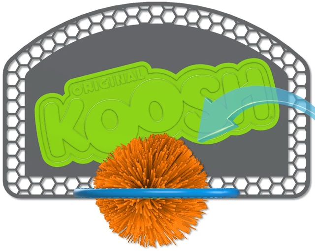 Alt view image 2 of 5 - Koosh Hoops -- Basketball Game for The Ball That's Easy to Catch and Hard to Put Down -- Fidget Toy -- Ages 6+, Multi