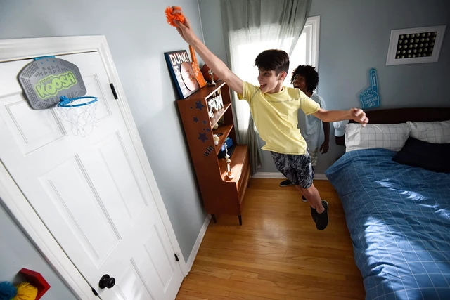 Alt view image 5 of 5 - Koosh Hoops -- Basketball Game for The Ball That's Easy to Catch and Hard to Put Down -- Fidget Toy -- Ages 6+, Multi