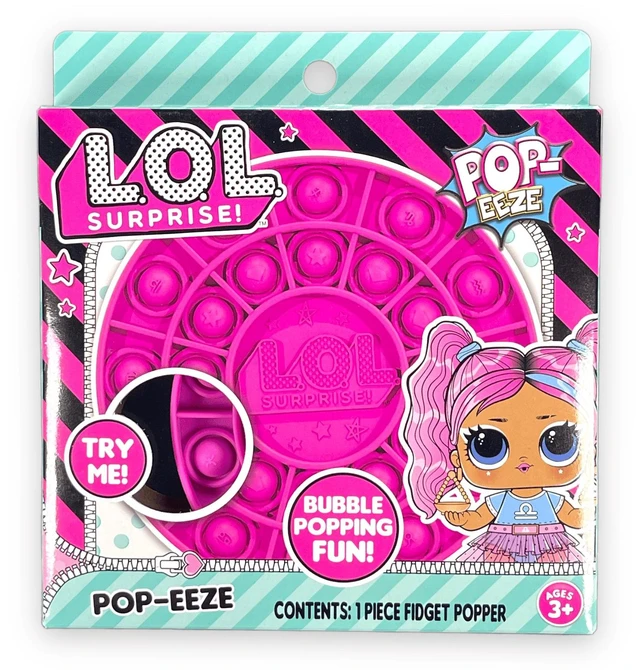 Main image of L.O.L. Surprise POP-EEZE Fidget Popper Bubble Popping Fun Toy for Ages 3+ - Pink