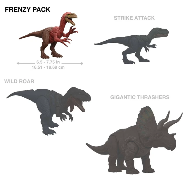 Alt view image 2 of 6 - Jurassic World Rebirth Frenzy Pack Ceoptera Dinosaur Figure
