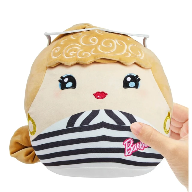 Alt view image 4 of 5 - Barbie Cuutopia Plush, 10-inch Soft Pillow Doll with Chevron Swimsuit & Felt Sun