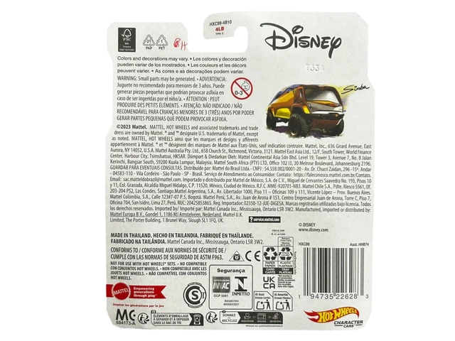 Alt view image 2 of 2 - Hot Wheels CharcHot Wheels Character Car: The Lion King Simba Editionhter Cars The Lion King Simba