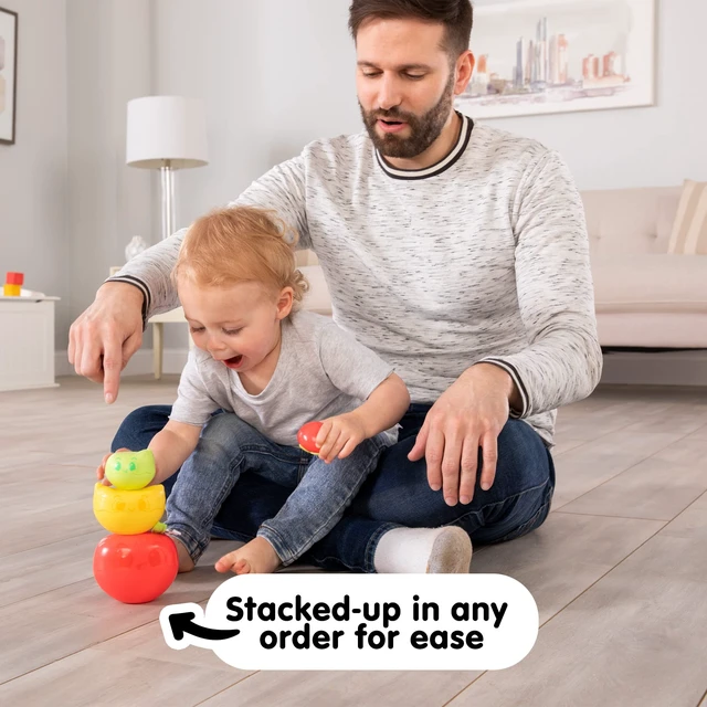 Alt view image 6 of 7 - Lamaze Stack & Nest Fruit Pals Nesting and Stacking Play Food Toys Colorful Baby Stacking Toys - Toddler Stacking Toys - Baby Sensory Toys Ages 12 Months and Up