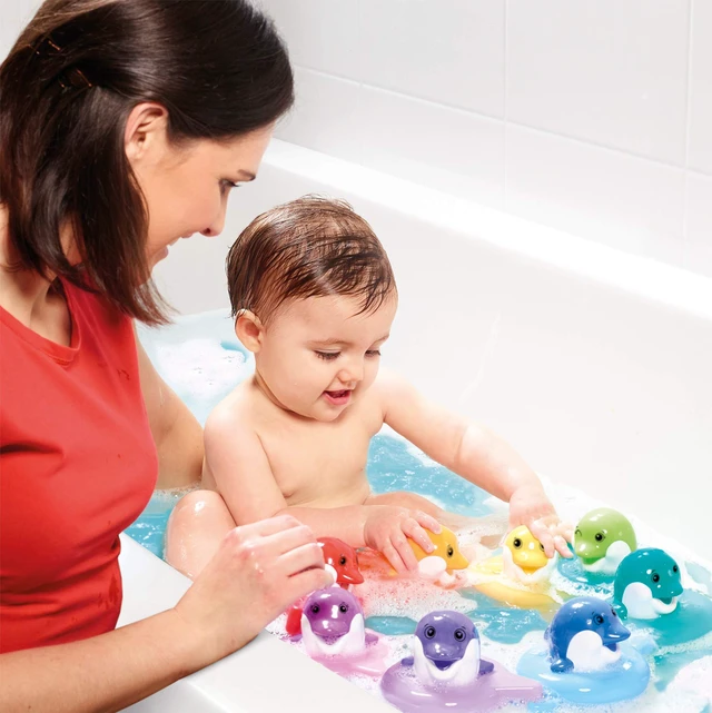Alt view image 3 of 4 - LAMAZE Water Symphony Toddler Auditory Sensory Bath Tub Dolphin Toy for Kids, Multicolor