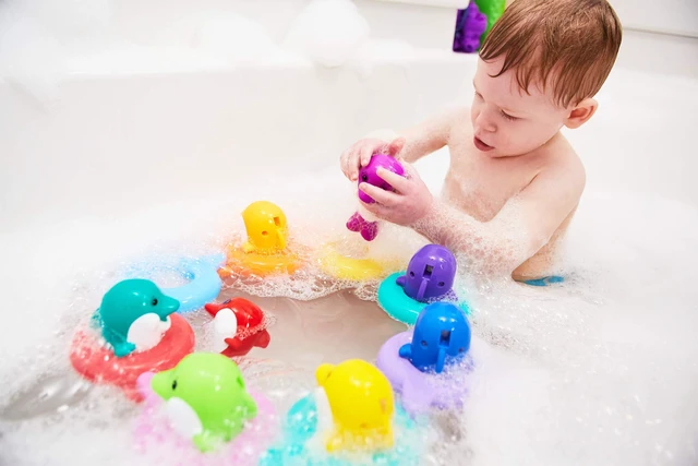 Alt view image 4 of 4 - LAMAZE Water Symphony Toddler Auditory Sensory Bath Tub Dolphin Toy for Kids, Multicolor