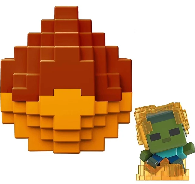 Alt view image 3 of 3 - Minecraft Mini Mode Spawn Egg with Surprise Mini Figure (Characters May Vary)