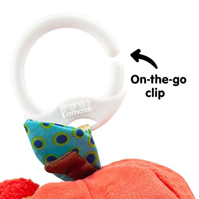 Alt view image 7 of 7 - LAMAZE Archer The Apple, Clip on Pram and Pushchair Newborn Baby Toy