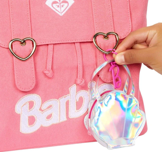 Alt view image 4 of 5 - Barbie Clothes, Deluxe Clip-on Beach Bag with Swimsuit and 5 Themed Accessories