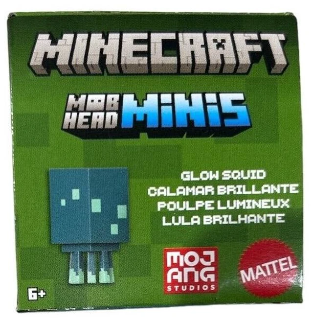 Main image of Minecraft Toys, Mob Head Minis Figures - Glow Squid