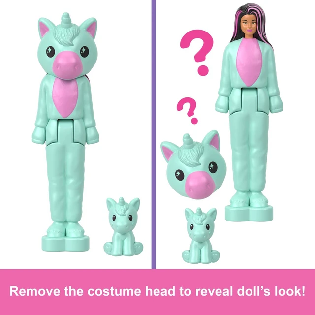 Alt view image 3 of 5 - Barbie Mini BarbieLand Cutie Reveal Doll & Pet, 1.5-inch Color Dream Series