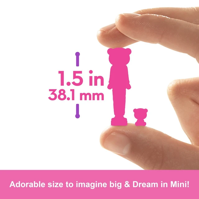 Alt view image 4 of 5 - Barbie Mini BarbieLand Cutie Reveal Doll & Pet, 1.5-inch Color Dream Series