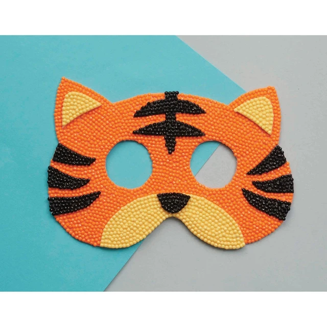 Alt view image 2 of 3 - Diamond Art By Leisure Arts Costume Foam Mask Tiger