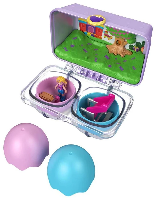Alt view image 5 of 6 - PoIIy Pocket, Mystery Surprise Egg Carton - Purple Birthday Party Bounce House Theme, Purple, Blue, Green