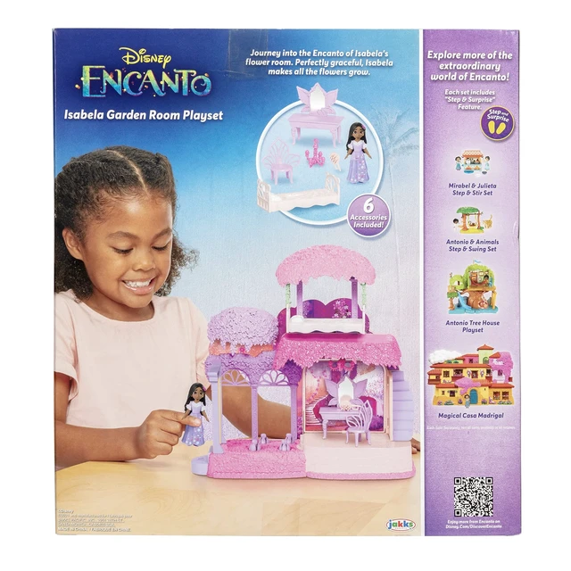 Alt view image 7 of 7 - Disney Encanto Isabela's Garden Room Playset Includes Isabela Doll Figure - Flowers Bloom with Every Step!