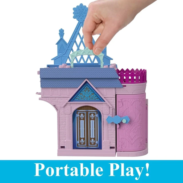 Alt view image 3 of 7 - Mattel Disney Frozen Toys, Storytime Stackers Anna's Arendelle Castle, Stackable Doll House with Small Doll, Olaf & 7 Pieces, Inspired by The Movies