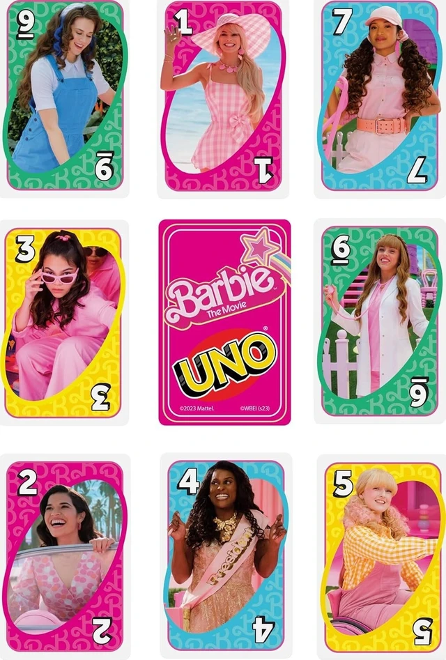 Alt view image 5 of 6 - Mattel Games UNO Barbie The Movie Card Game