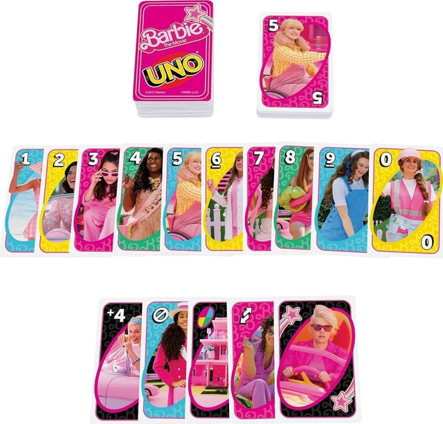 Alt view image 4 of 6 - Mattel Games UNO Barbie The Movie Card Game