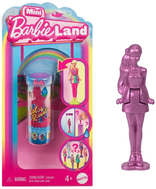 Main image of Barbie Mini BarbieLand Color Reveal Dolls, 1.5-inch Doll