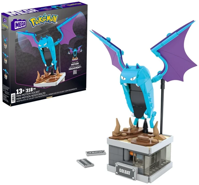Main image of MEGA Pokemon Mini Motion Golbat Building Toy Kit (313 Pieces) for Collectors