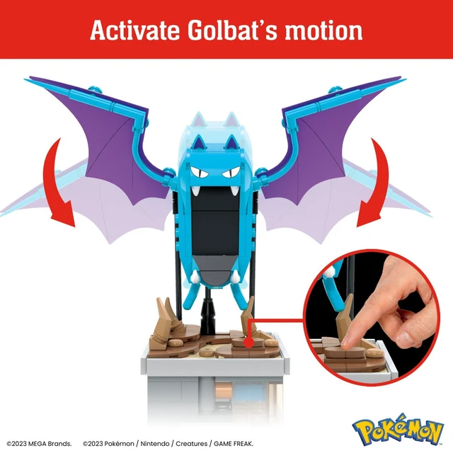 Alt view image 2 of 5 - MEGA Pokemon Mini Motion Golbat Building Toy Kit (313 Pieces) for Collectors