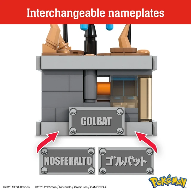 Alt view image 3 of 5 - MEGA Pokemon Mini Motion Golbat Building Toy Kit (313 Pieces) for Collectors