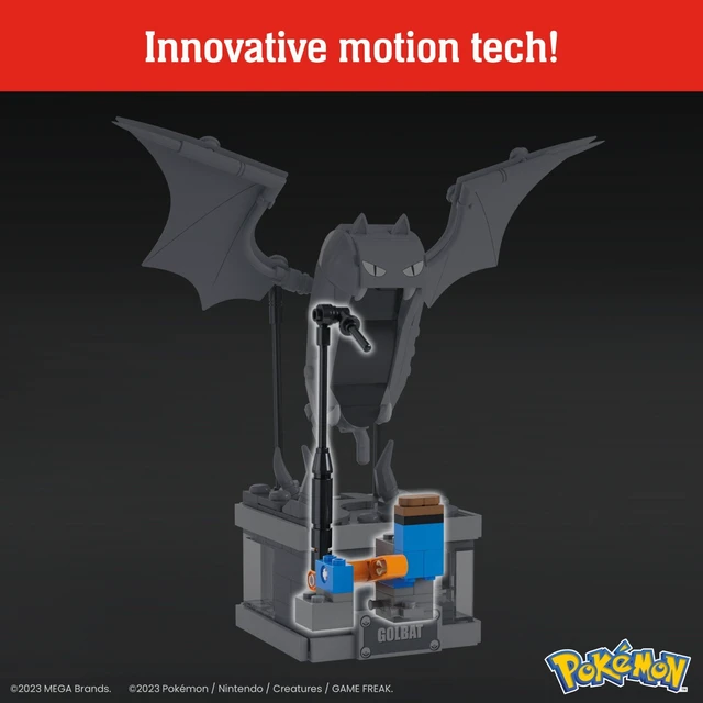 Alt view image 4 of 5 - MEGA Pokemon Mini Motion Golbat Building Toy Kit (313 Pieces) for Collectors